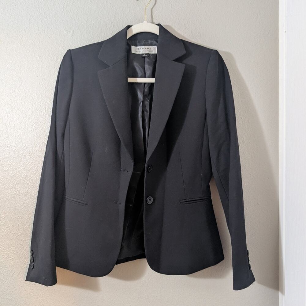 Tahari Arthur S Levine Black Blazer Jacket